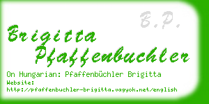 brigitta pfaffenbuchler business card