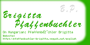 brigitta pfaffenbuchler business card